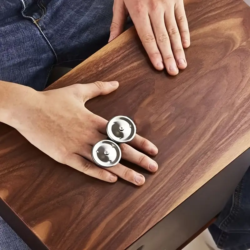 Sonaglio da dito per Cajon con 2 piattini