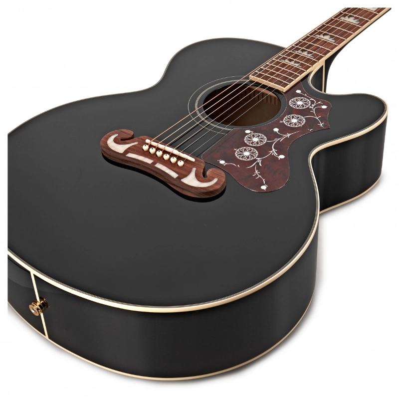 Epiphone J-200 EC Studio (Solid Top; Fishman Presys) Black EEJ2BKGH1