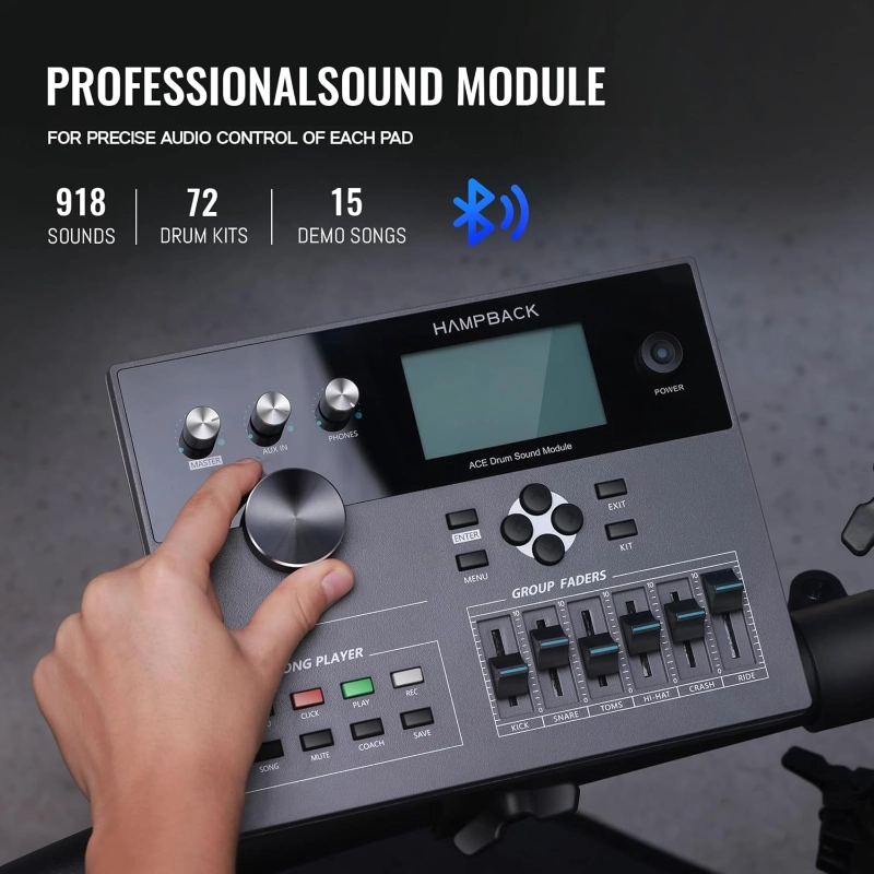 HAMPBACK ACE310 Batteria Elettronica 8 Pezzi