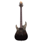 Schecter C-1 STANDARD LH BLACK FADE BURST BURL C