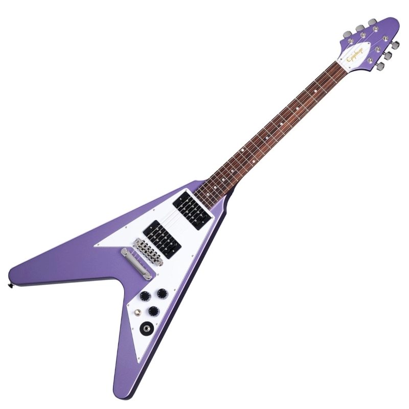 Epiphone Kirk Hammett 1979 Flying V Purple Metallic EIGCKH79FVPRMNH1