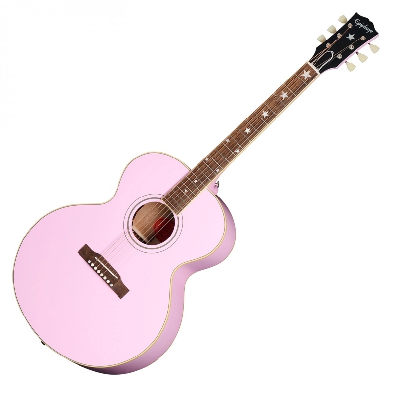 Epiphone J-180 LS (Incl. Hard Case) Pink ECJ180LSPNKNH1