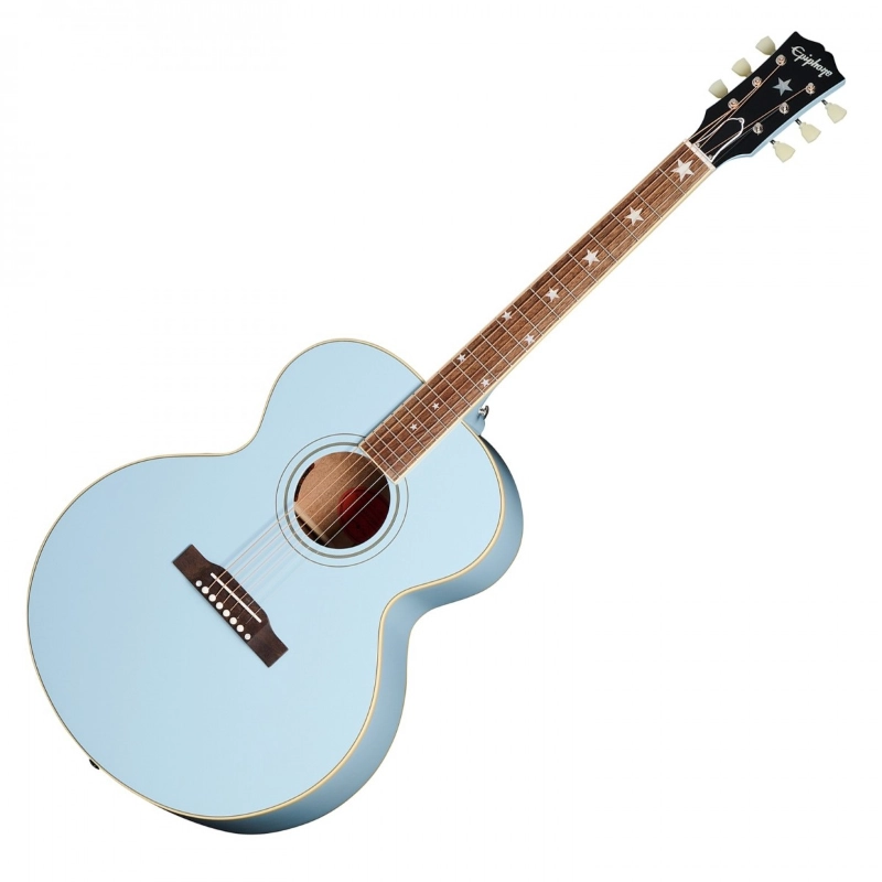 Epiphone J-180 LS (Incl. Hard Case) Frost Blue ECJ180LSFRBNH1