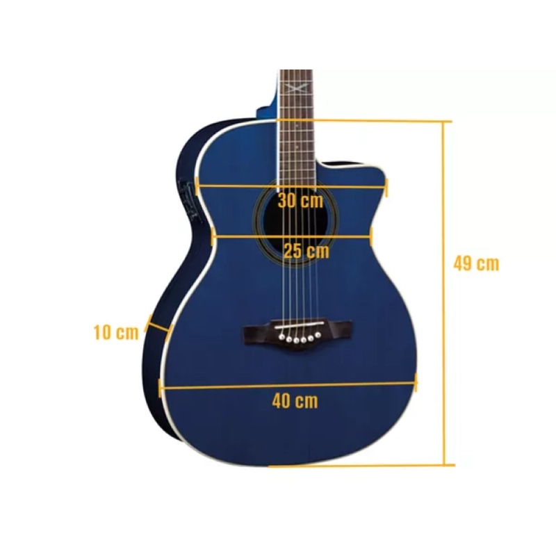 Eko Guitars NXT A100ce See Through Blue