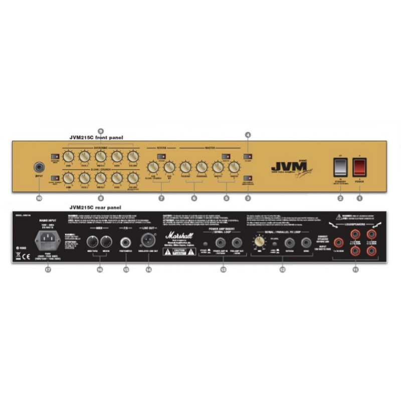 Marshall JVM215C Combo 50W 1X12"
