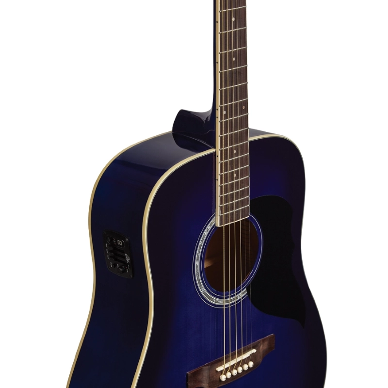 Eko Ranger 6 Eq Blue Sunburst - Chitarra acustica elettrificata colore Blu Sfumato