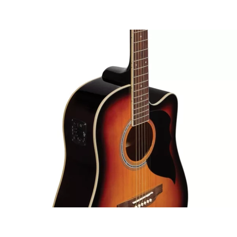 Eko Ranger CW Eq Brown Sunburst - Chitarra acustica elettrificata spalla mancate colore brown sfumato