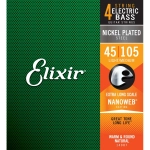 Elixir14087 Electric Bass Nickel Plated Steel Nanoweb 45-105 extra long scale