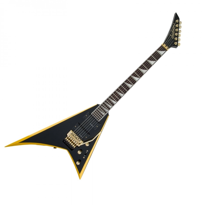Jackson X Series Rhoads RRX24, Rosewood Fingerboard, Black with Yellow Bevels 2913636598