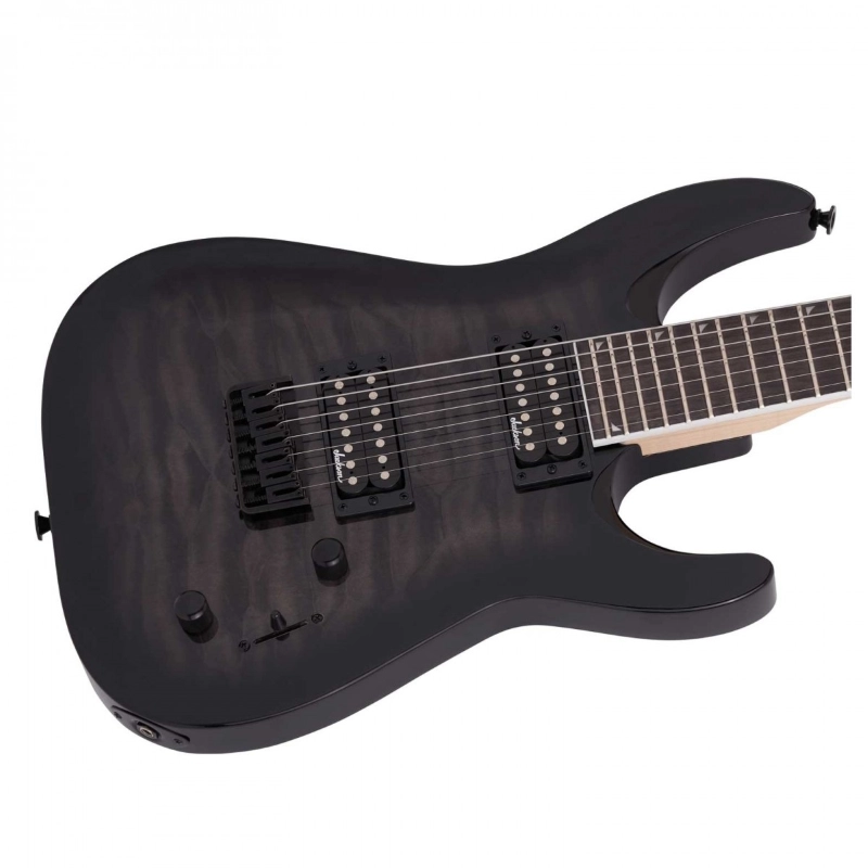 Jackson JS Series Dinky™ Arch Top JS32Q DKA HT, Amaranth Fingerboard, Transparent Black Burst