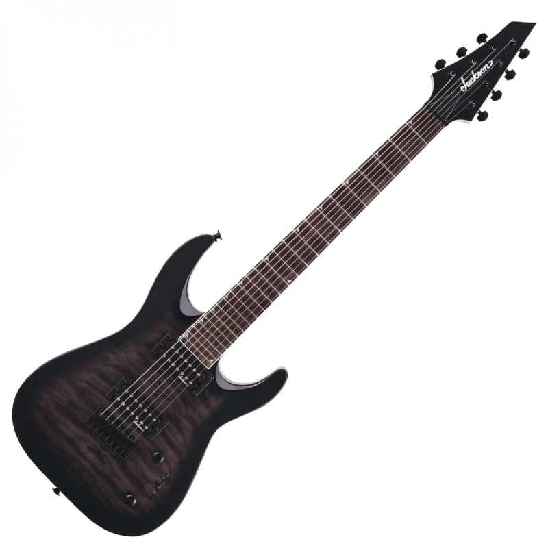 Jackson JS Series Dinky™ Arch Top JS22Q-7 DKA HT, Transparent Black Burst 2918804585