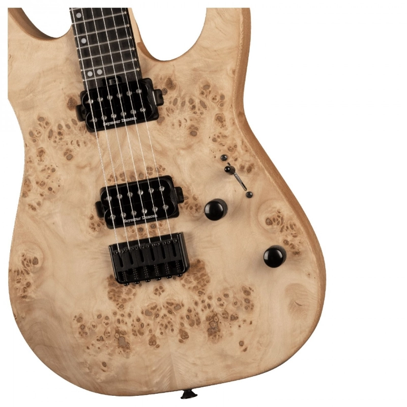 Charvel Pro-Mod DK24 HH HT E Mahogany with Poplar Burl, Ebony Fingerboard, Desert Sand