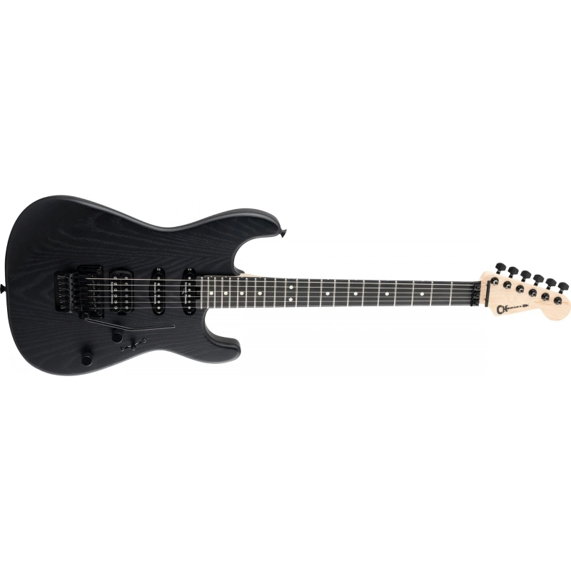 Charvel Pro-Mod San Dimas® Style 1 HSS FR E Sassafras, Ebony Fingerboard, Satin Black
