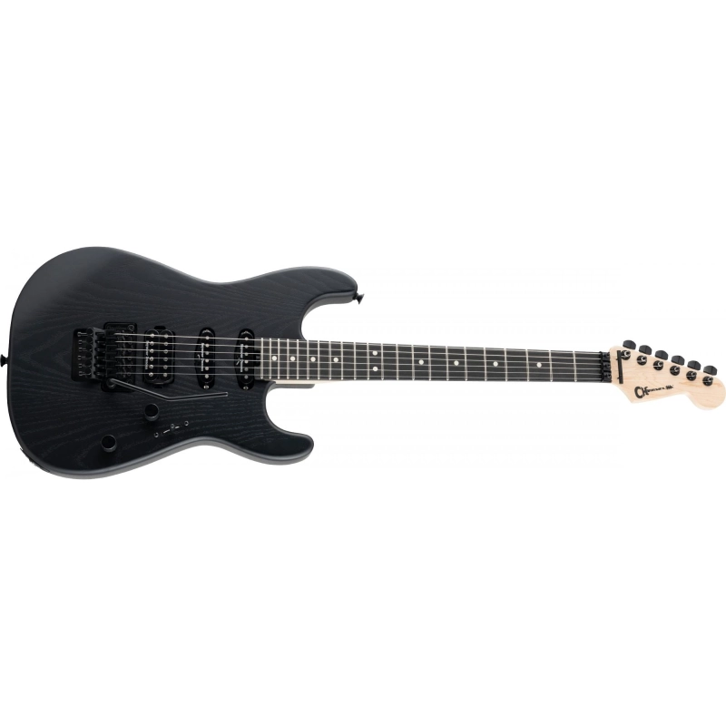 Charvel Pro-Mod San Dimas® Style 1 HSS FR E Sassafras, Ebony Fingerboard, Satin Black