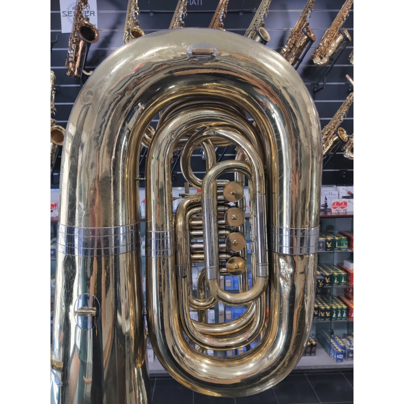 usato Cerveny CBB691 Tuba 5/4 in Sib 4 Cilindri Laccata