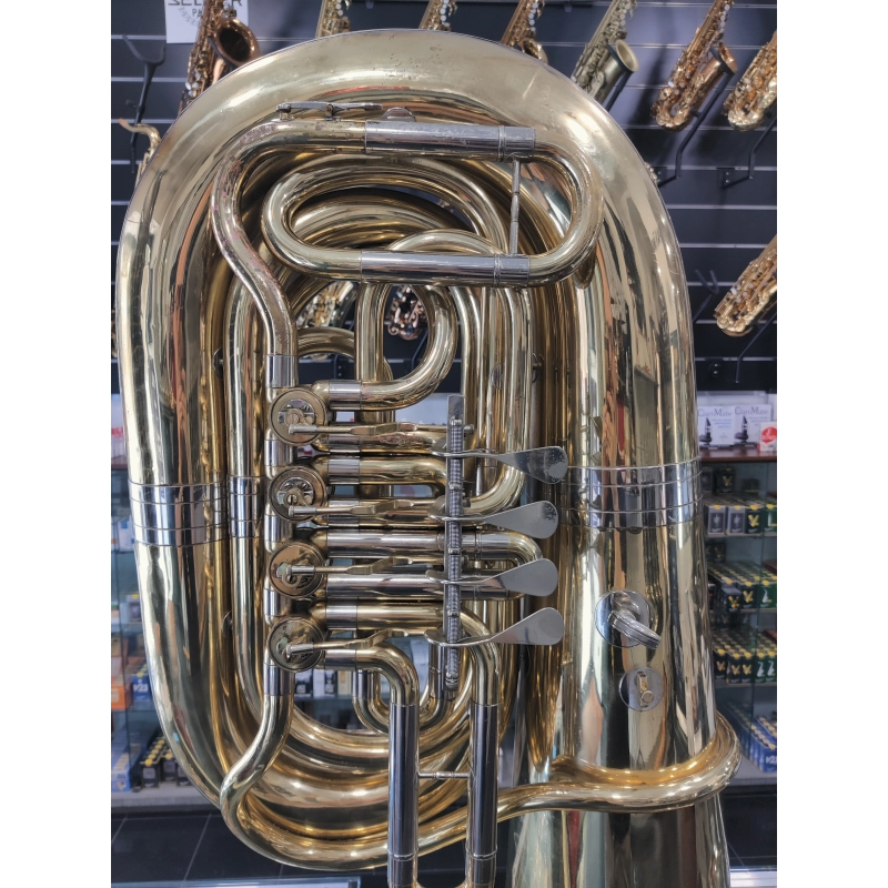 usato Cerveny CBB691 Tuba 5/4 in Sib 4 Cilindri Laccata