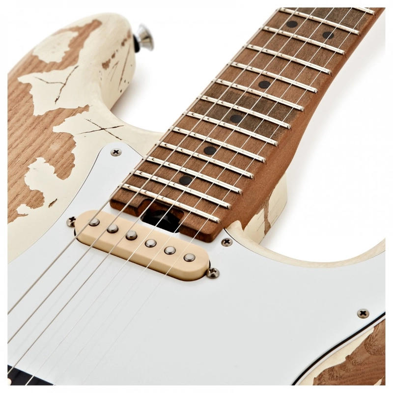 Charvel Henrik Danhage Limited Edition Signature Pro-Mod So-Cal Style 1 HS FR M, Maple Fingerboard, White Relic