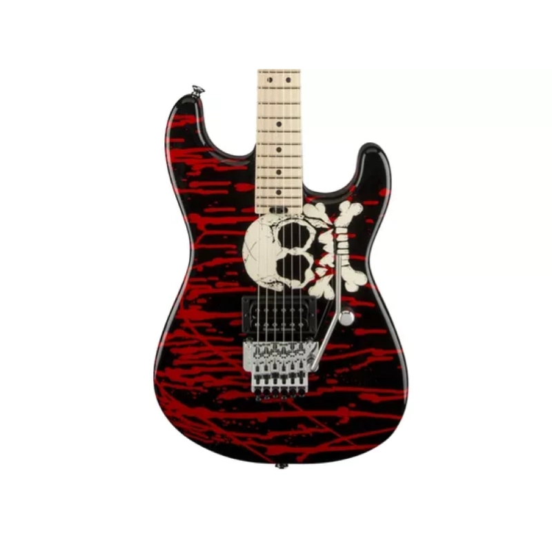 Charvel Warren DeMartini Signature Pro-Mod Blood and Skull, Maple Fingerboard, Blood and Skull