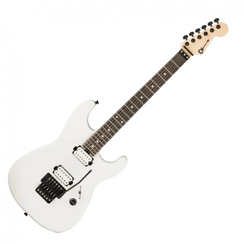Charvel Jim Root Signature Pro-Mod San Dimas® Style 1 HH FR E, Ebony Fingerboard, Satin White 2965801876