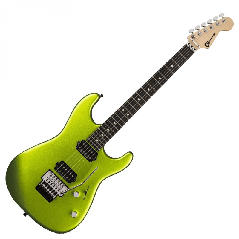 Charvel Pro-Mod San Dimas® Style 1 HH FR E, Ebony Fingerboard, Lime Green Metallic 2965831518