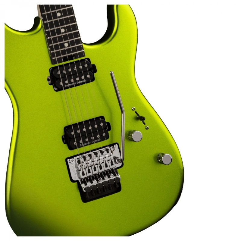 Charvel Pro-Mod San Dimas® Style 1 HH FR E, Ebony Fingerboard, Lime Green Metallic 2965831518