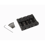 Fender® HiMass™ 4-String Bass Bridge Assembly With Brass Saddles, Black