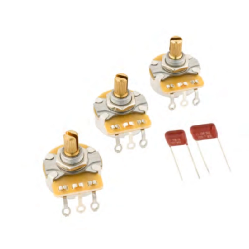 Fender Stratocaster® Split Shaft Potentiometer and Capacitor Kit, 3-Pack