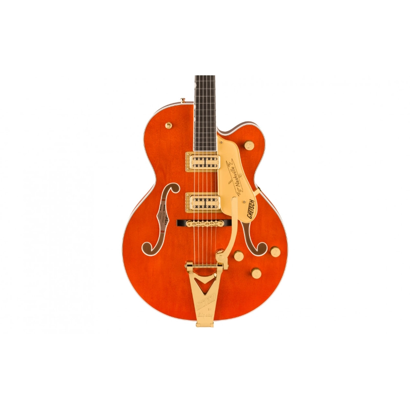 Gretsch Nashville® Hollow Body with String-Thru Bigsby® and Gold Hardware, Ebony Fingerboard, Orange Stain