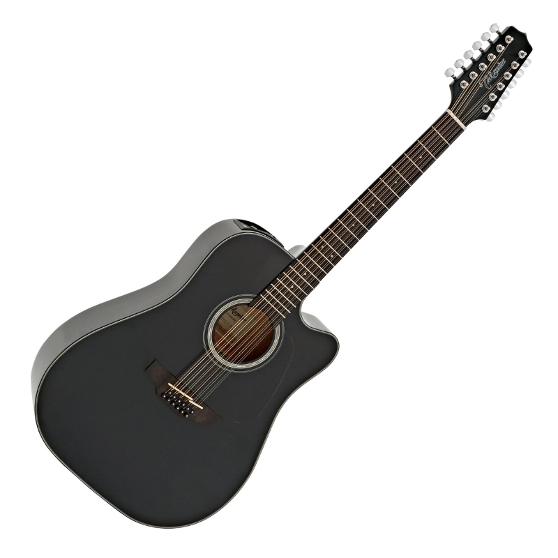 Takamine GD30CE-12-BLK - Chitarra 12 corde dreadnought cutaway elettrificata - Serie G Series