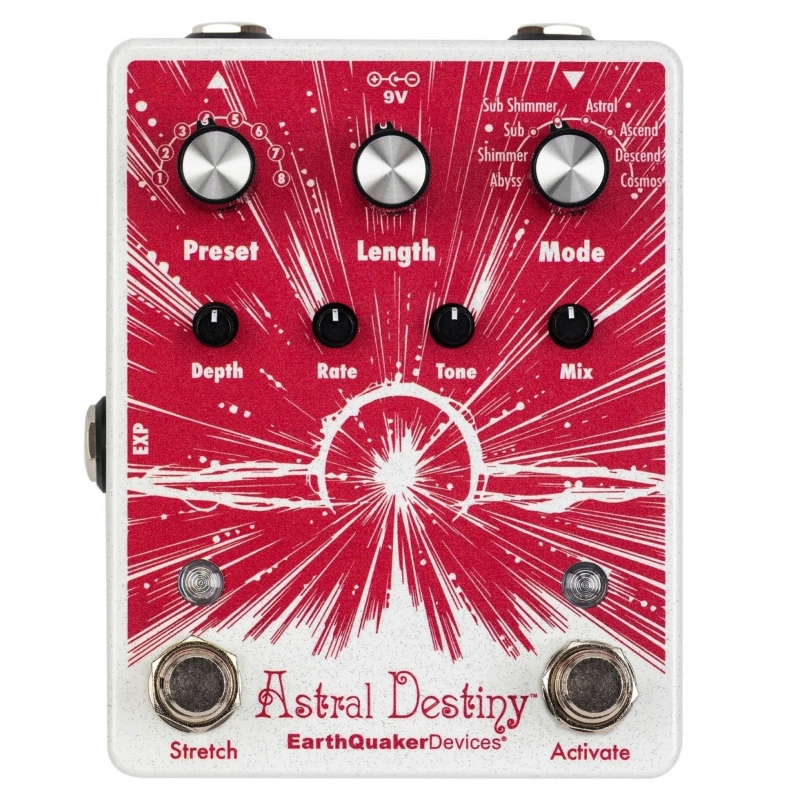 EarthQuaker Devices Astral Destiny Effetto Riverbero a Pedale per Chitarra