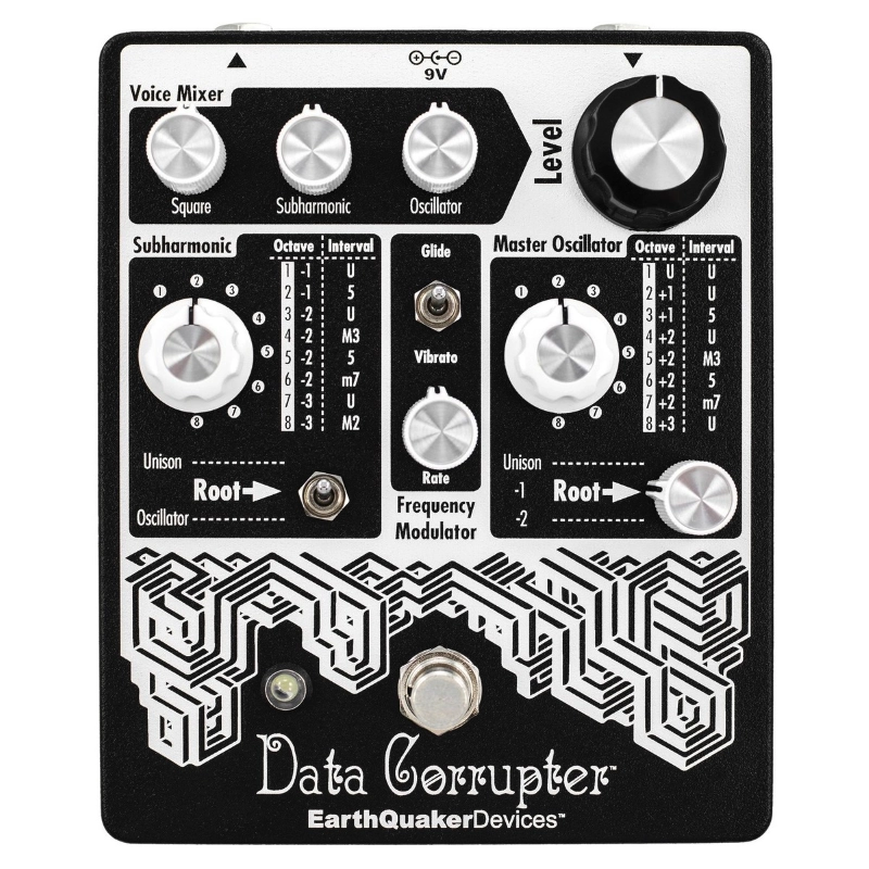 EarthQuaker Devices Data Corrupter Effetto Harmonizer Fuzz per Chitarra