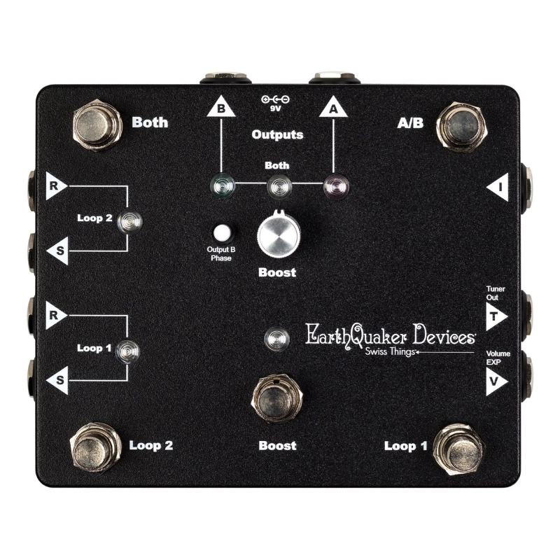 EarthQuaker Devices Swiss Things Effetto Looper ABY Switcher e Booster per Chitarra