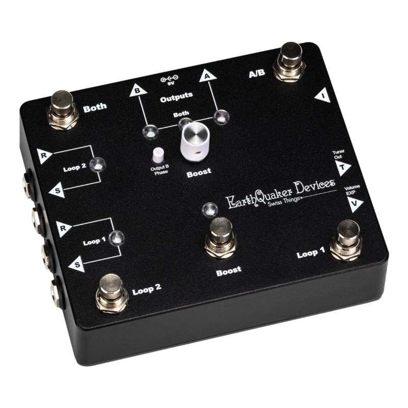 EarthQuaker Devices Swiss Things Effetto Looper ABY Switcher e Booster per Chitarra