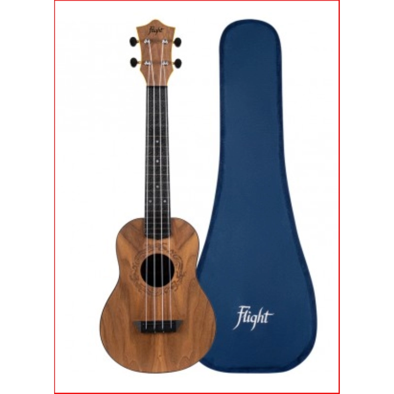 FLIGHT TUC50, Ukulele Travel Concert Brown, c/borsa