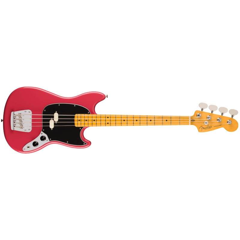 Fender American Professional Classic Mustang Bass®, Maple Fingerboard, Faded Dakota Red
