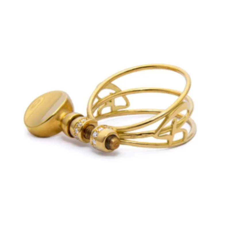 Ripa Legatura Clarinetto Sib in Oro Massiccio 18 KT Diamond