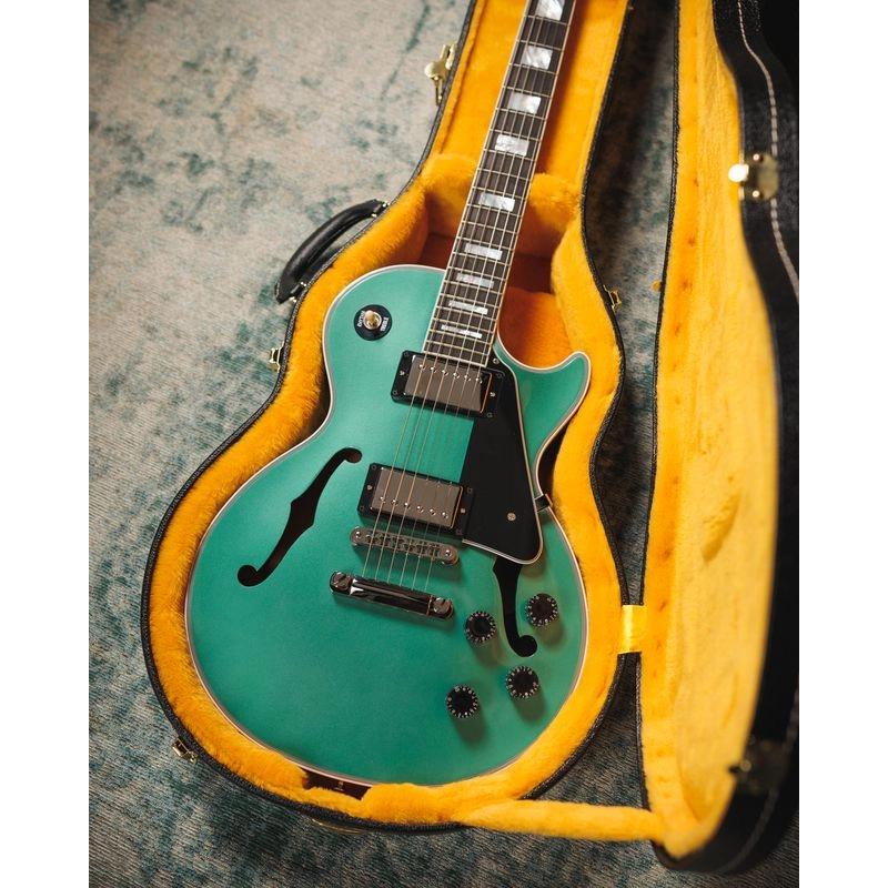Gibson Custom Les Paul Custom Chambered F Holes Inverness Green Gloss NH LPC-PSL22549