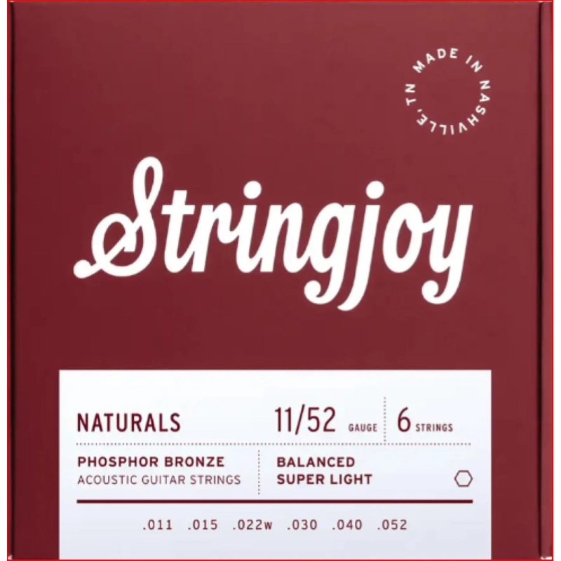 STRINGJOY 11-52 CHITARRA ACUSTICA PHOSPHOR NATURALS CORDE