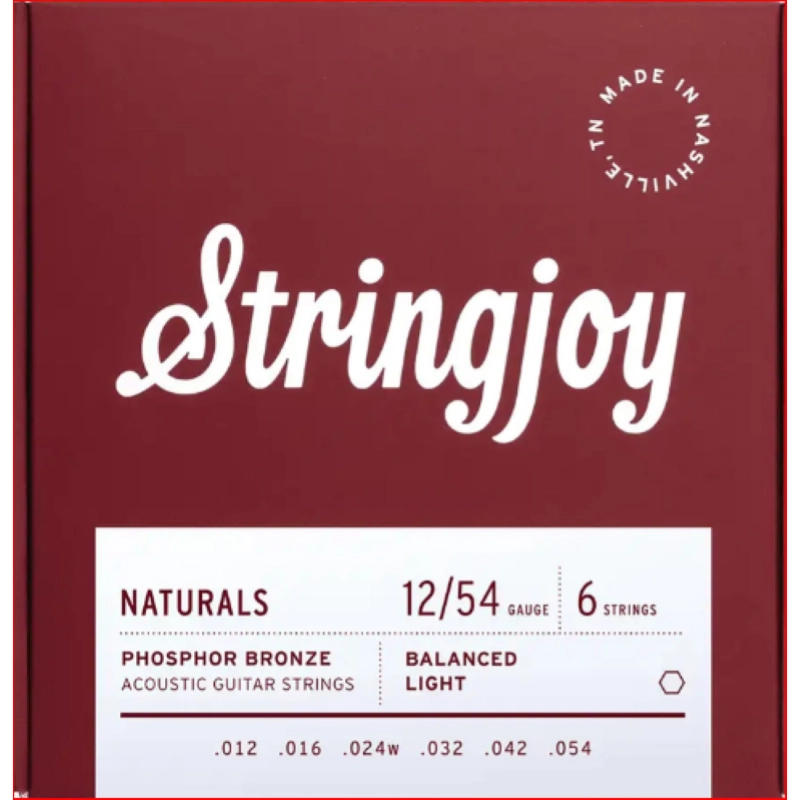 STRINGJOY 12-54 CHITARRA ACUSTICA PHOSPHOR NATURALS CORDE