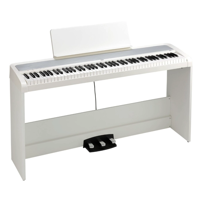Korg B2+SP WH Pianoforte Digitale Completo di Stand in Legno Nero