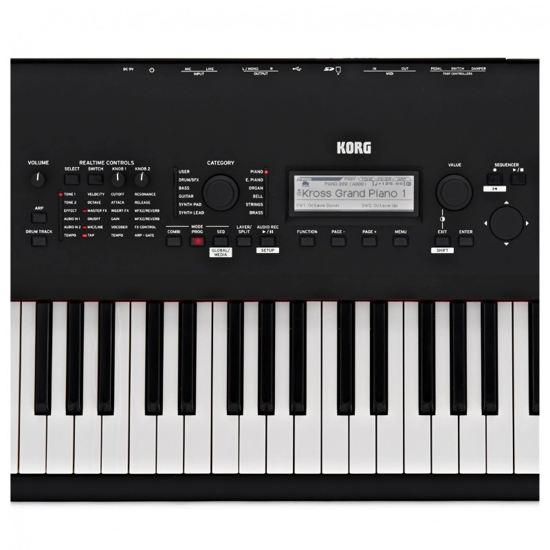 Korg Kross2 88 MB Sintetizzatore Workstation 88 Tasti Pesati Nero