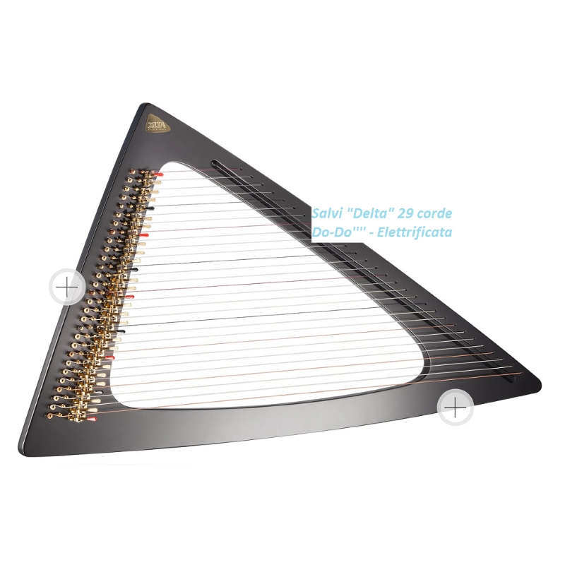 SALVI Arpa Delta Elettrica 29 corde Do-Do"", Celtica