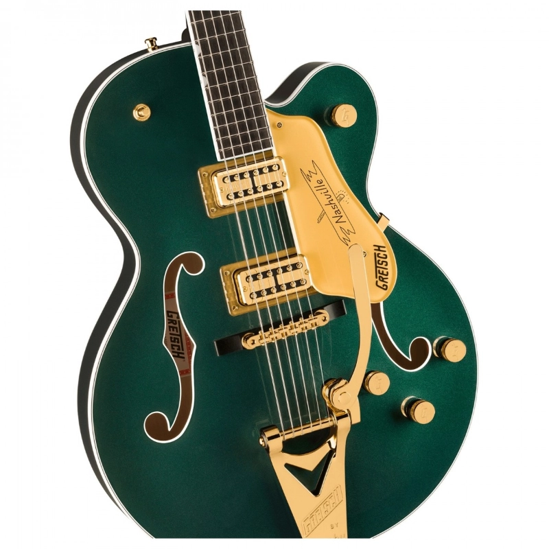 Gretsch Nashville® Hollow Body with String-Thru Bigsby® and Gold Hardware, Ebony Fingerboard, Cadillac Green
