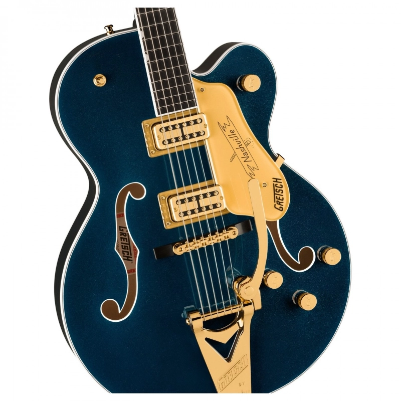 Gretsch Nashville® Hollow Body with String-Thru Bigsby® and Gold Hardware, Ebony Fingerboard, Midnight Sapphire