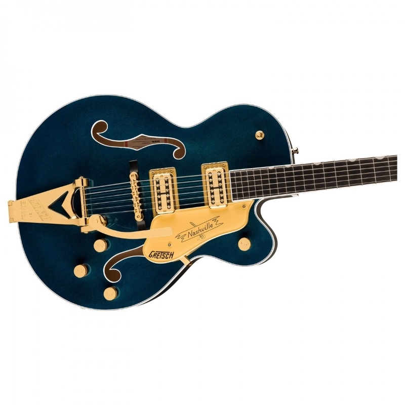 Gretsch Nashville® Hollow Body with String-Thru Bigsby® and Gold Hardware, Ebony Fingerboard, Midnight Sapphire