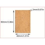 Sughero naturale Lamina mm.60x40x2