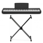 Yamaha P145BT Stand Bundle Pianoforte Digitale con Supporto a X