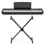 Yamaha P225B Stand Bundle Pianoforte Digitale 88 Tasti con Supporto a X Nero