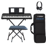 Yamaha PSRE283 Premium Luxury Bag Bundle Tastiera 61 Tasti con Supporto Panca Cuffie e Borsa Professionale
