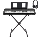 Yamaha PSRE283 Starter Bundle Tastiera 61 Tasti con Supporto e Cuffie